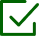 Approved symbol in green box